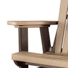 Fan Back Balcony Glider Made in the USA- Cedar, Tudor Brown - American Furniture Classics