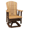 Fan Back Swivel Glider in Cedar and Tudor Brown - American Furniture Classics