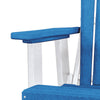 Fan Back Balcony Glider Made in the USA- Blue, White - American Furniture Classics