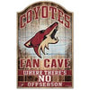 Arizona Coyotes Sign 11x17 Wood Fan Cave Design - WinCraft