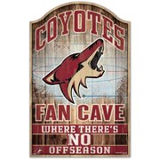 Arizona Coyotes Sign 11x17 Wood Fan Cave Design - WinCraft
