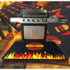 Flame Design Fire Retardant BBQ Mat - 39'' x 48'' - Floortex
