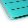 Glacier Teal & Black Plan & Grid Glass Dry Erase Board - 14'' x 14'' - Floortex