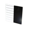 Glacier White & Black Plan & Grid Glass Dry Erase Board - 14'' x 14'' - Floortex