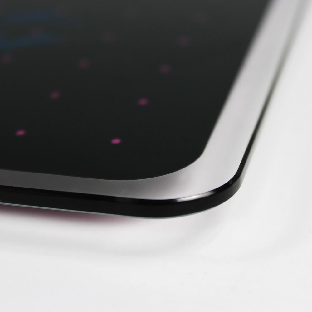 Glacier Violet & Black Plan & Grid Glass Dry Erase Board - 17'' x 23'' - Floortex