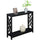 Titan Console Table with Shelf, Black - Convenience Concepts