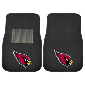 Fanmats - NFL - Arizona Cardinals 2-pc Embroidered Car Mat Set 17''x25.5''