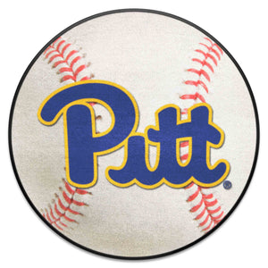 Fanmats - University of Pittsburgh Baseball Mat 27'' diameter