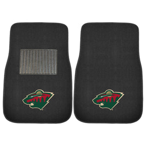 Fanmats - NHL - Minnesota Wild 2-pc Embroidered Car Mat Set 17''x25.5''