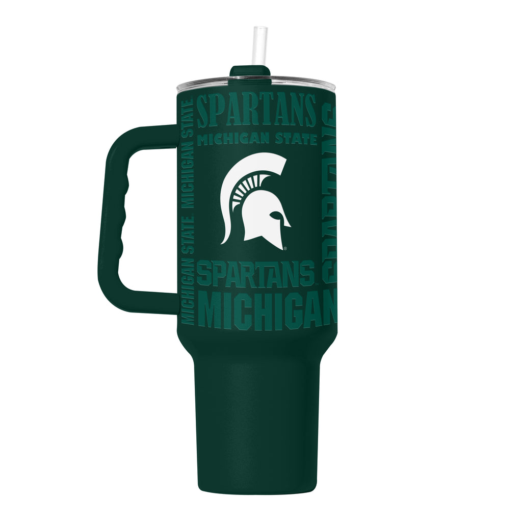 Michigan State Spartans Tumbler 40oz Powder Coat Replay - Logo Brands