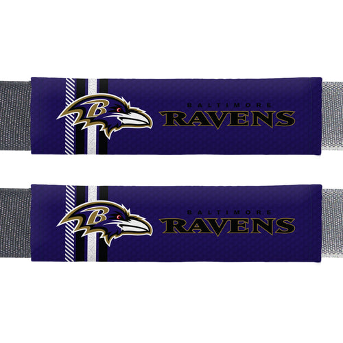 Baltimore Ravens Seat Belt Pads Rally Design -