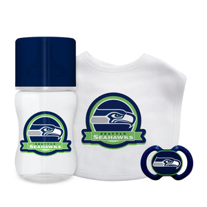 Seattle Seahawks Baby Gift Set 3 Piece - Baby Fanatic