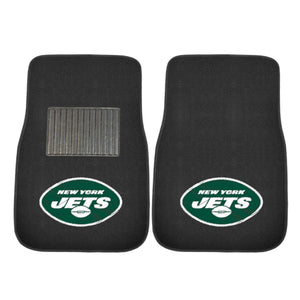Fanmats - NFL - New York Jets 2-pc Embroidered Car Mat Set 17''x25.5''