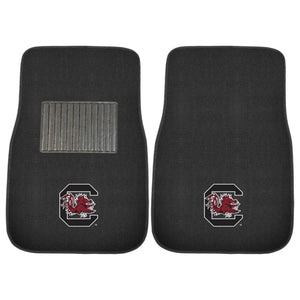 Fanmats - University of South Carolina 2-pc Embroidered Car Mat Set 17''x25.5''