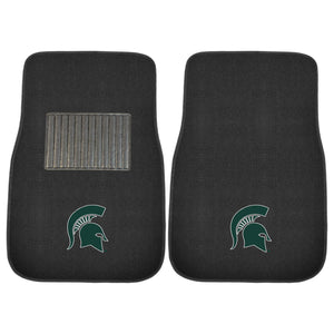 Fanmats - Michigan State University 2-pc Embroidered Car Mat Set 17''x25.5''