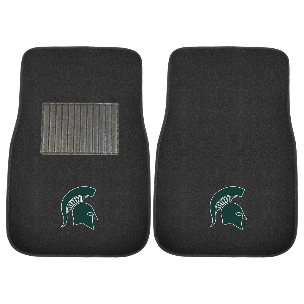 Fanmats - Michigan State University 2-pc Embroidered Car Mat Set 17''x25.5''