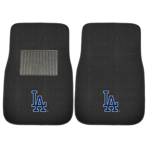 Fanmats - MLB - Los Angeles Dodgers 2-pc Embroidered Car Mat Set 17''x25.5''