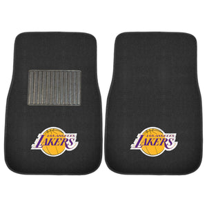 Fanmats - NBA - Los Angeles Lakers 2-pc Embroidered Car Mat Set 17''x25.5''