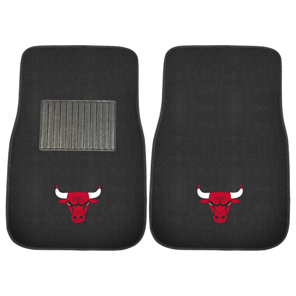 Fanmats - NBA - Chicago Bulls 2-pc Embroidered Car Mat Set 17''x25.5''