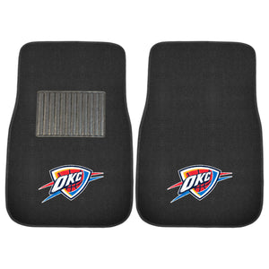 Fanmats - NBA - Oklahoma City Thunder 2-pc Embroidered Car Mat Set 17''x25.5''