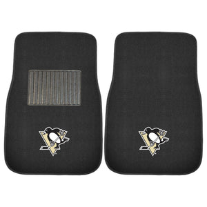 Fanmats - NHL - Pittsburgh Penguins 2-pc Embroidered Car Mat Set 17''x25.5''