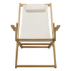 Sling Chair Natural Frame-Natural/Wheat Canvas - Casual Home