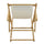 Sling Chair Natural Frame-Natural/Wheat Canvas - Casual Home