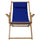 Sling Chair Natural Frame-Royal Blue Canvas - Casual Home