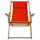 Sling Chair Natural Frame-Orange Canvas - Casual Home