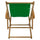Sling Chair Natural Frame-Green Canvas - Casual Home