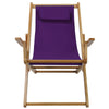 Sling Chair Natural Frame-Purple Canvas - Casual Home