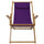 Sling Chair Natural Frame-Purple Canvas - Casual Home