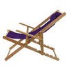 Sling Chair Natural Frame-Purple Canvas - Casual Home