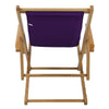Sling Chair Natural Frame-Purple Canvas - Casual Home