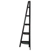 5-Shelf Corner Ladder Bookcase-Espresso - Casual Home