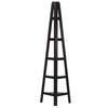 5-Shelf Corner Ladder Bookcase-Espresso - Casual Home