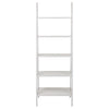 5-Shelf Ladder Bookcase-White - Casual Home