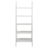 5-Shelf Ladder Bookcase-White - Casual Home