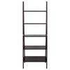 5-Shelf Ladder Bookcase-Espresso - Casual Home