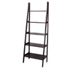 5-Shelf Ladder Bookcase-Espresso - Casual Home