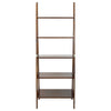 5-Shelf Ladder Bookcase-Warm Brown - Casual Home
