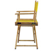 18'' Director's Chair Natural Frame-Yellow Canvas - Casual Home