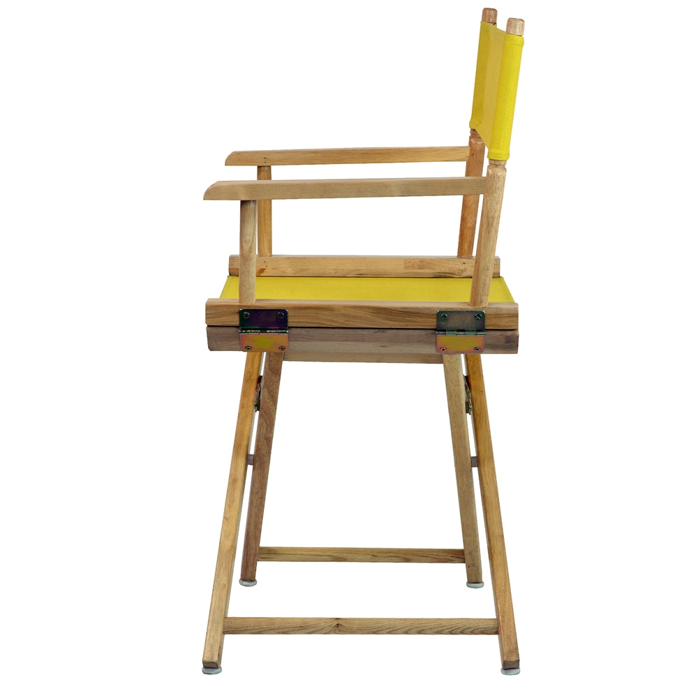 18'' Director's Chair Natural Frame-Yellow Canvas - Casual Home