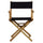 18'' Director's Chair Natural Frame-Navy Blue Canvas - Casual Home