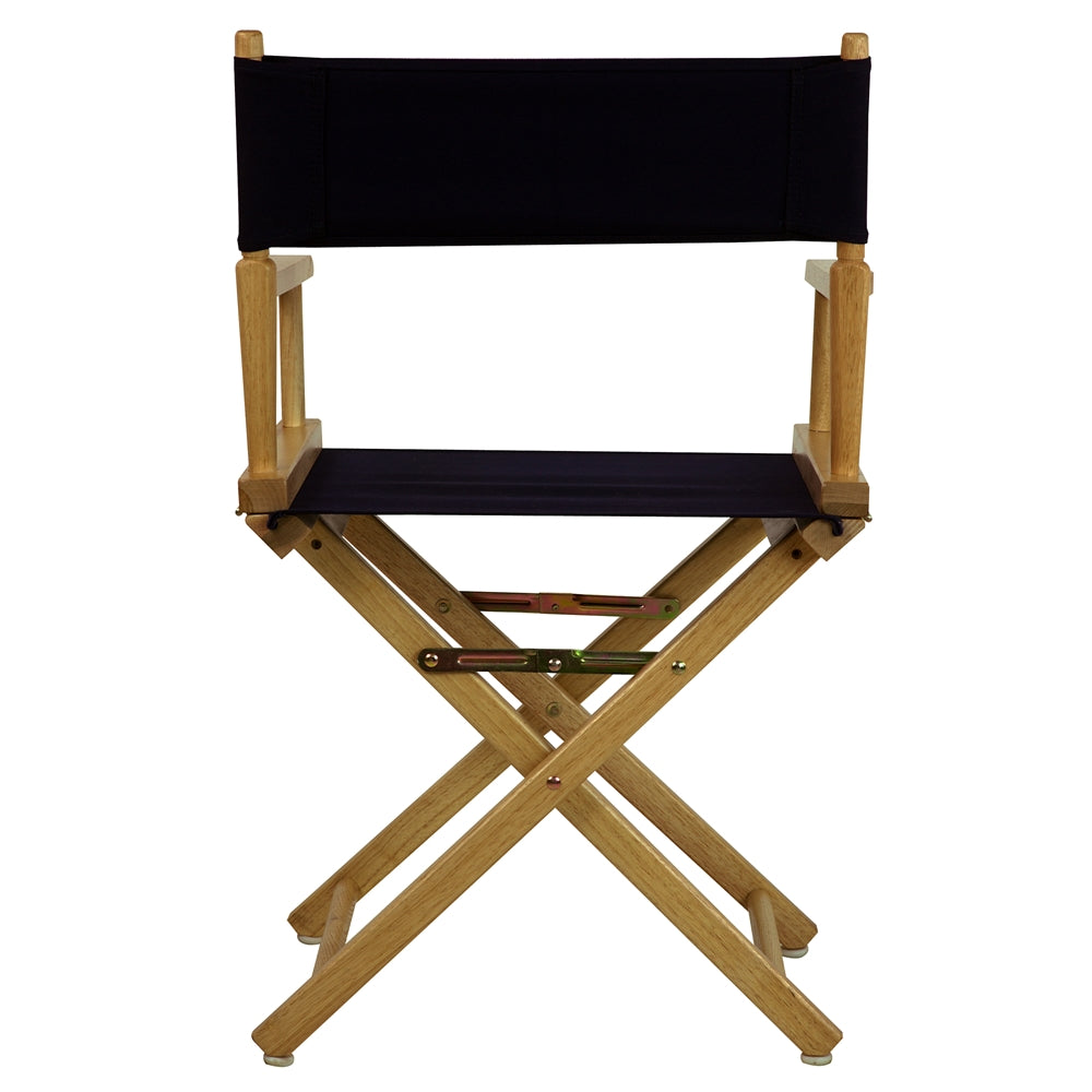 18'' Director's Chair Natural Frame-Navy Blue Canvas - Casual Home