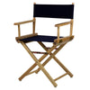 18'' Director's Chair Natural Frame-Navy Blue Canvas - Casual Home