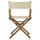 18'' Director's Chair Natural Frame-Natural/Wheat Canvas - Casual Home