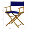 18'' Director's Chair Natural Frame-Royal Blue Canvas - Casual Home