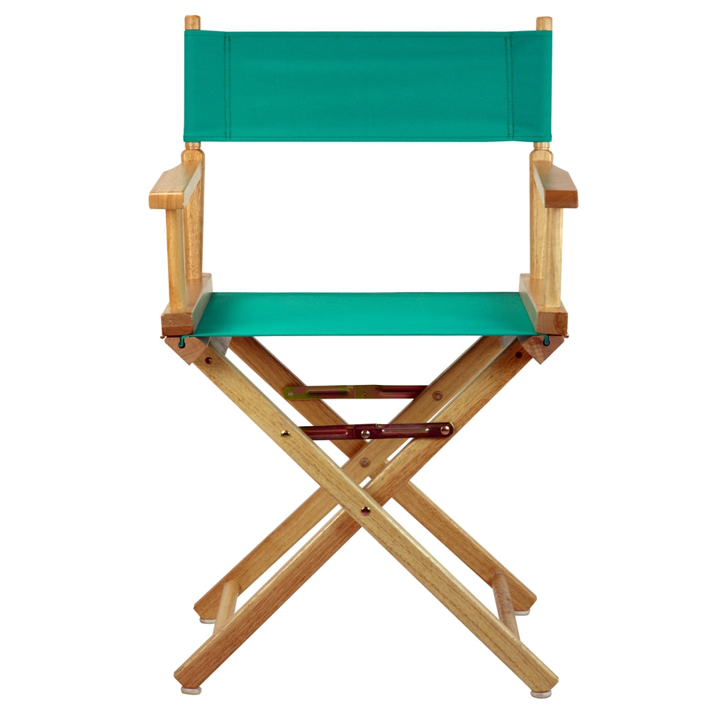18'' Director's Chair Natural Frame-Teal Canvas - Casual Home