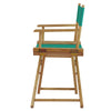 18'' Director's Chair Natural Frame-Teal Canvas - Casual Home